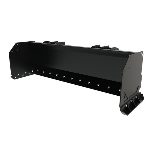 Top Dog Attachments 72 inch compact tractor snow pusher, front three quarter view