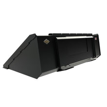 Top Dog Attachments dirt bucket, rear view of the quick attach plate
