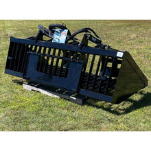 Top Dog Attachments firewood grapple, rear view of the quick attach plate