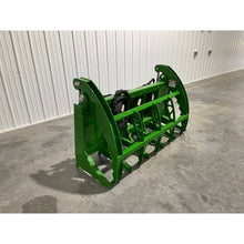 Top Dog Attachments Granite grapple for John Deere loaders, side view of the arm and cylinder