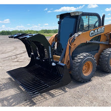 Top Dog Attachments heavy duty brush grapple on a Case skid steer