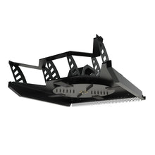 Top Dog Attachments open front brush cutter, 72 inch, underside view of the blade carrier