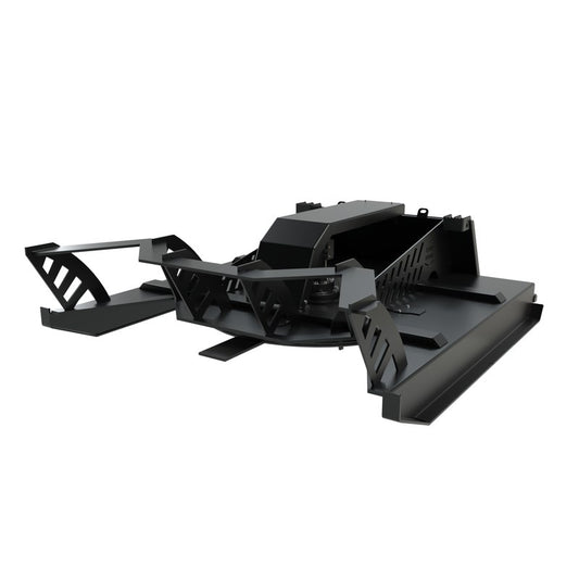 Top Dog Attachments open front skid steer brush cutter, 72 inch, front three quarter view