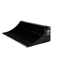 Top Dog Attachments skeleton rock bucket, three quarter view