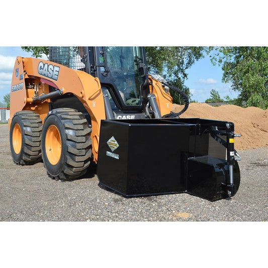 Top Dog Attachments concrete bucket on a Case skid steer