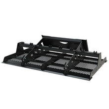 Top Dog Attachments skid steer land plane, front three quarter view