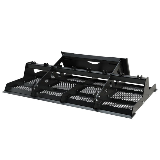 Top Dog Attachments skid steer land plane, front three quarter view