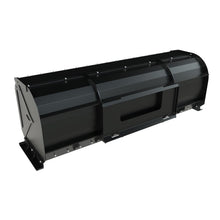Top Dog Attachments skid steer snow pusher, rear view of the quick attach plate