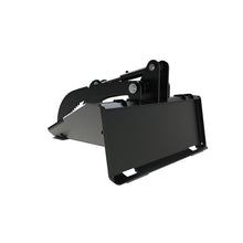 Top Dog Attachments stump grapple, rear view of the quick attach plate and cylinder