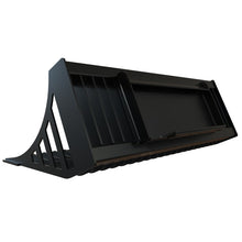 Top Dog Attachments 42 inch Dingo rock bucket, rear view of the mounting plate