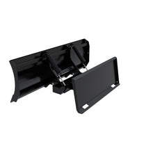 Top Dog Attachments 66 inch tractor snow blade, rear view of the springs and quick attach plate